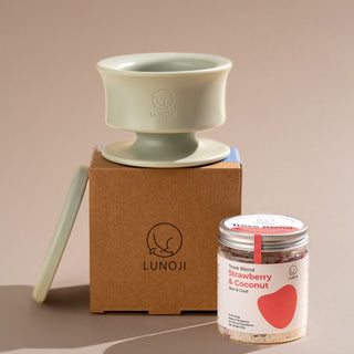 Trove Slow Feeder with Trove Blend ice cream for dogs