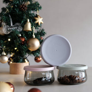 Tinted Glass Treat Jar Lunoji
