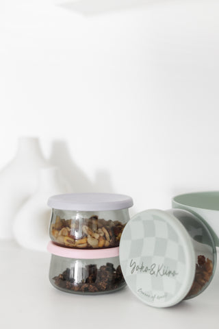 Meringue Glass Jar Lunoji