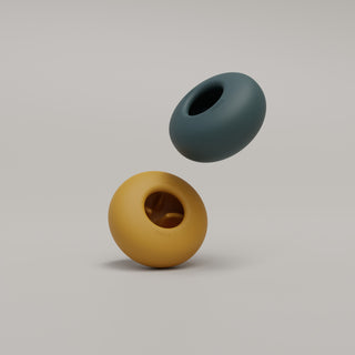 Pebble slow feeder dog toys