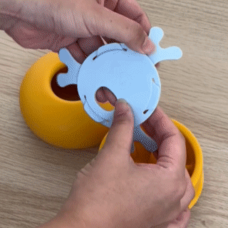 Pebble Slow Feeder Dog Toy Blocker Attachment