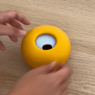 Opening Pebble Slow Feeder Toy