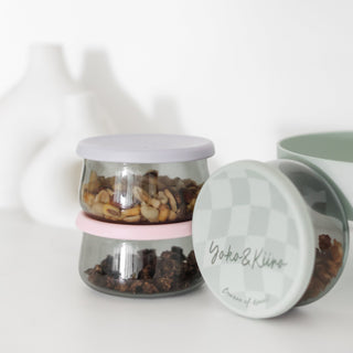 Meringue Glass Jar Lunoji