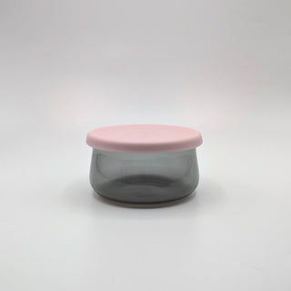 Pink Tinted Glass Treat Jar Lunoji