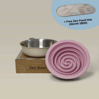 Zen Collection (1 Bowl + 1 Slow Feeder) + FREE Mat