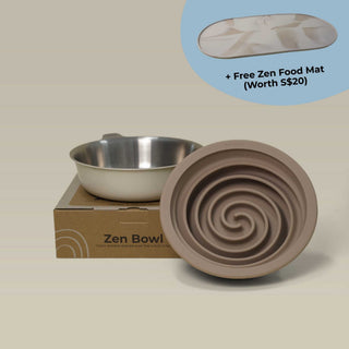 Zen Collection (1 Bowl + 1 Slow Feeder) + FREE Mat