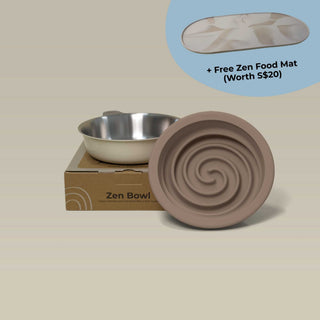 Zen Collection (1 Bowl + 1 Slow Feeder) + FREE Mat