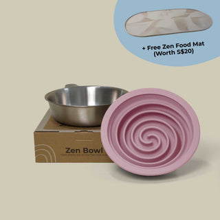Zen Collection (1 Bowl + 1 Slow Feeder) + FREE Mat