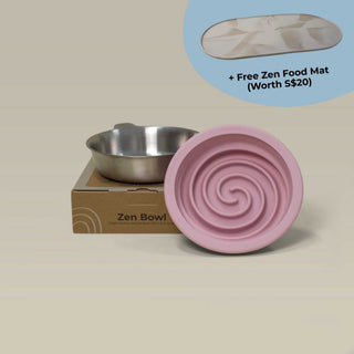Zen Collection (1 Bowl + 1 Slow Feeder) + FREE Mat