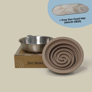 Zen Collection (1 Bowl + 1 Slow Feeder) + FREE Mat