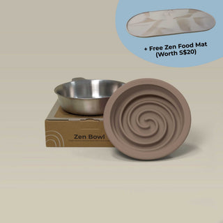 Zen Collection (1 Bowl + 1 Slow Feeder) + FREE Mat