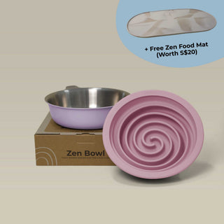 Zen Collection (1 Bowl + 1 Slow Feeder) + FREE Mat